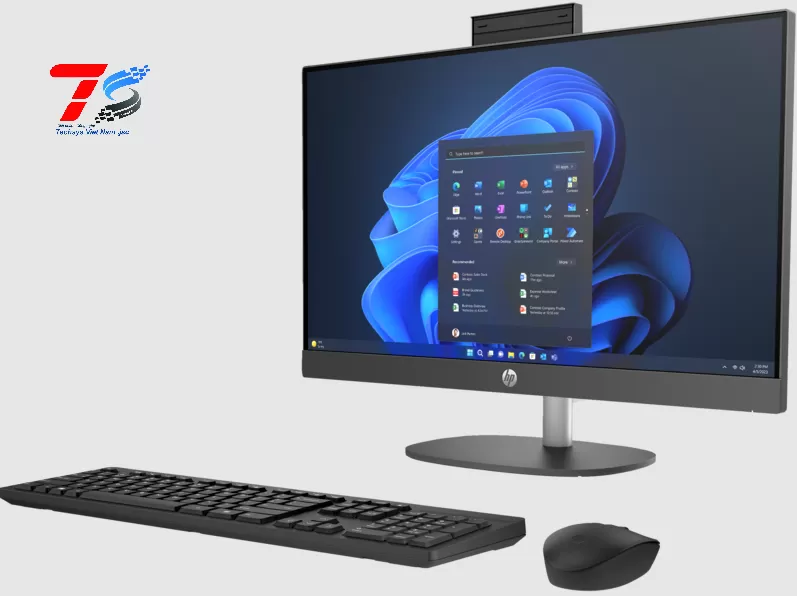Máy tính để bàn HP ProOne 240 G10 AIO (AY2G7PT) Core 7-155U/16G/512GSSD/23.8FHD IPS/W11SL/Đen/1Y